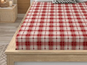 PrzytulneMieszkanie.pl Prześcieradło z mikrofibry TARTAN HEART kolorowe 180x200 cm