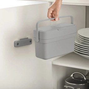 Szary pojemnik na odpadki organiczne 4 l Duo – Joseph Joseph