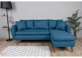 Niebieska sofa 215 cm Sofia – Balcab Home