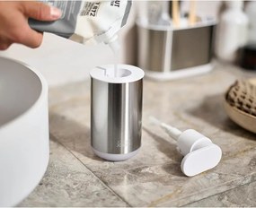 Dozownik do mydła ze stali nierdzewnej w kolorze srebra 300 ml Duo Steel – Joseph Joseph