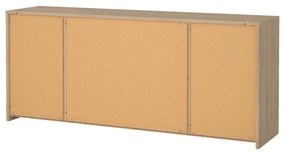 Biało-naturalna komoda w dekorze dębu 197x84x48 cm Next – Tvilum