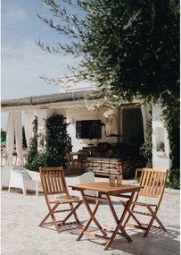 Stolik ogrodowy z litego drewna akacjowego 70x70 cm Noemi – Bizzotto