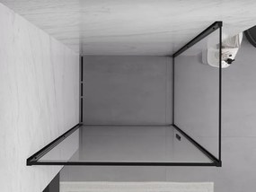 Mexen Exo kabina prysznicowa uchylna 100 x 90 cm, transparent, czarna - 817-100-090-70-00