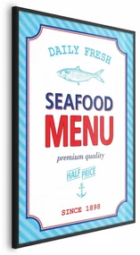 Plakat Menu 21x30 cm z ramą czarną bez marginesu ARTGEIST B