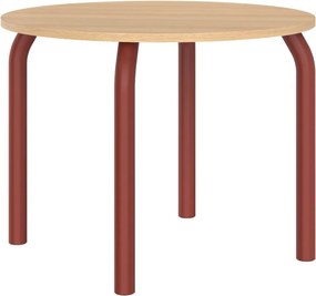 Okrągły stół z blatem w dekorze dębu ø 100 cm Meko – noo.ma