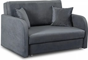 Fotel do Spania VERO 2 Rozkładany Dwuosobowy Amerykanka Szary Nowoczesny