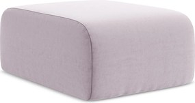 Pufa - z tkaniny welwetowej - lawendowy - LANI