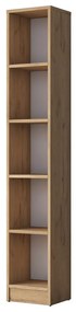Regał w dekorze orzecha 30x170 cm Allen – Kalune Design