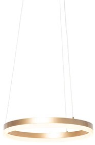 Designerska lampa wisząca złota 40cm LED 3-stopniowe ściemnianie - AnelloDesignerski Oswietlenie wewnetrzne