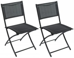 Komplet 2 sztuk składanych krzeseł ogrodowych C5-T18
