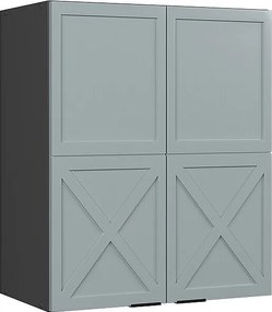 Szafka ścienna jasnoniebiesko-szary 60x34.1x72 fame-line