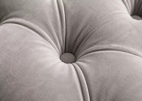 Elegancki podnóżek 90 cm głęboko pikowany w stylu glamour
