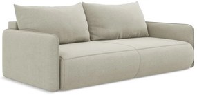 Kremowa rozkładana/ze schowkiem sofa 216 cm Nanea – Makamii