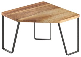 Narożna drewniana dodatkowa półka w czarno-naturalnym kolorze 25x25 cm York – Metaltex
