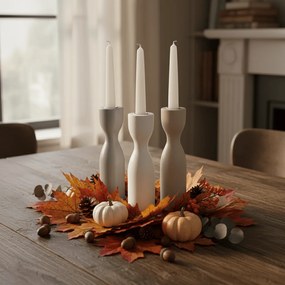 Drewniany świecznik TORNE 25 cm - różne kolory