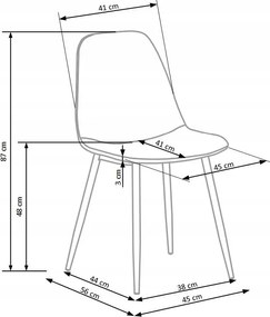 Krzesło Pikowane Welurowe Velvet czarne, czarne nogi, oparcie W160