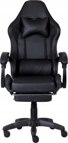 Fotel gamingowy z podnóżkiem Raxor, kolor czarny