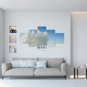 Obraz zaśnieżonego krajobrazu (125x70 cm)