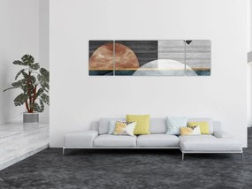 Obraz - Kształty i tekstury (170x50 cm)