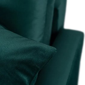 Sofa z Funkcją Spania FAVIO Wersalka Rozkładana Dwuosobowa Welurowa Zielona