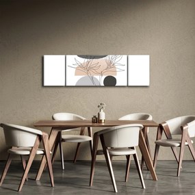 Obraz - Line art flowers N⁰2 (170x50 cm)