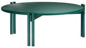 Zielony okrągły stolik z litego drewna sosnowego ø 80 cm Sticks – Karup Design