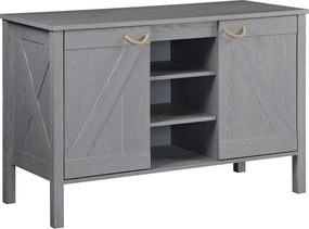 Szafka łazienkowa LUZIA podwójna umywalka szer. 120 x wys. 78 x gł. 50 cm, dąb szary