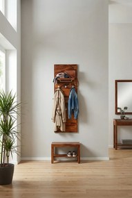 Wieszak ścienny z drewna sheesham T2-G17