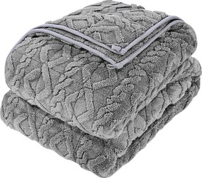 Ocieplana Kołdra SucceBuy, Ciężka Kołdra 152 x 203 cm, 9,2 kg, Miękka, Ciepła i Puszysta Polarowa Kołdra, Odpowiednia dla Osób o Wadze 90–113 kg, Kolor Szary