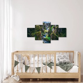 Obraz - Rzeka w skalistej dolinie (125x70 cm)