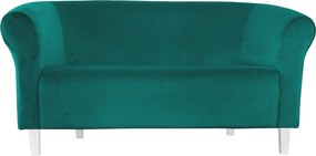 Sofa Milo tkanina Welur : Kolor nogi - Biała, Kolor tkaniny - VELVET - MG20, Typ tkaniny - Velvet, Wysokość nogi - 15 cm