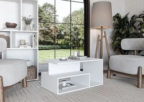 Prostokątna biała ława do salonu Z8-C45