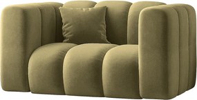 Fotel Grand, tkanina Salvador, Oliwkowy