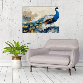 Obraz - Paw, malarstwo (70x50 cm)
