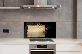 Panel szklany do Kuchni Szkic Mrocznej Postaci na Kartce