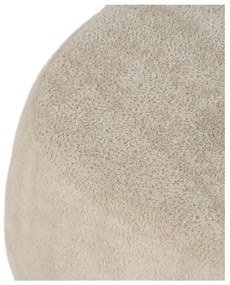 Beżowy puf z materiału bouclé – Ixia