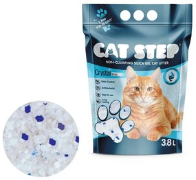 Cat Step Żwirek dla kota Crystal Blue 3,34 kg ,7,6 l