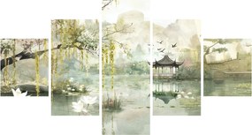 Obraz - Chińskie jezioro (125x70 cm)