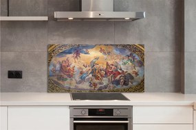 Panel szklany do Kuchni Artystyczna Wizja Aniołów
