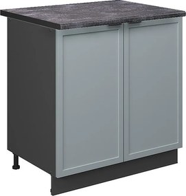 Szafka pod zlew jasnoniebiesko-szary 80x60x82 fame-line