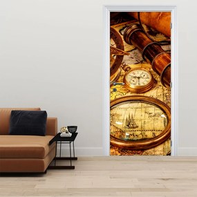 Fototapeta na drzwi - Historyczne narzędzia żeglarzy (95x205cm)