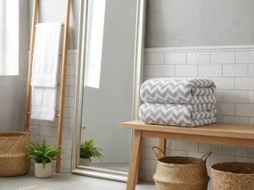 Ręcznik kąpielowy SWIFTURA 70x140 cm szary, 100% mikrofibra