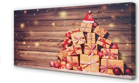 Obraz drukowany na płótnie Prezenty na Deskach