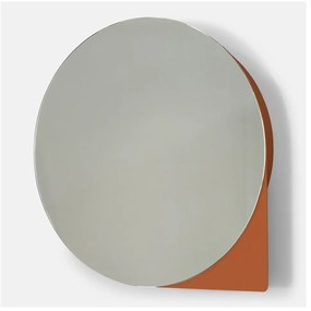 Ceglasta metalowa wisząca szafka łazienkowa z lustrem 55x55 cm Sonnet – Spinder Design