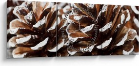 Obraz - Pączki (z zegarem) (90x30 cm)