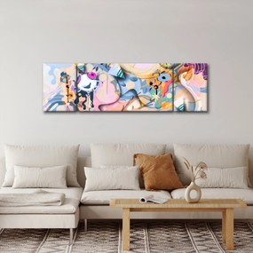 Obraz - Abstrakcja bajki (170x50 cm)