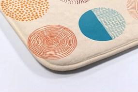 Dywanik łazienkowy Dywanik łazienkowy Kółka Linie