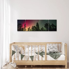 Obraz zorzy polarnej (170x50 cm)