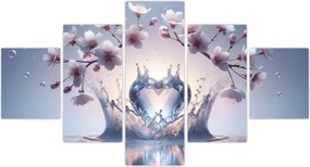 Obraz - Diamentowe serce (125x70 cm)