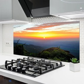 Panel Kuchenny Górski Pejzaż Z Gęstym Lasem